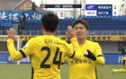 高迪頭球中柱，劉愚補(bǔ)射，西海岸2-0領(lǐng)先！勝局已定。