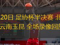  08月20日 足協(xié)杯半決賽 北京國(guó)安vs云南玉昆 全場(chǎng)錄像回放